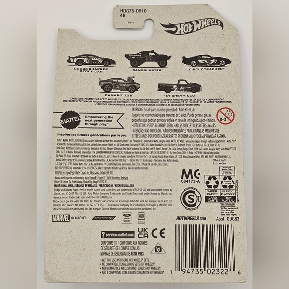 (NWT) Hot Wheels Marvel Ghost Spider '67 Chevy C10 - Picture 10 of 12